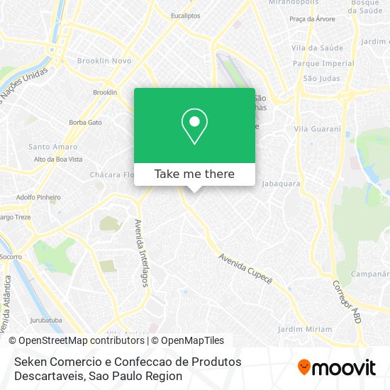 Seken Comercio e Confeccao de Produtos Descartaveis map