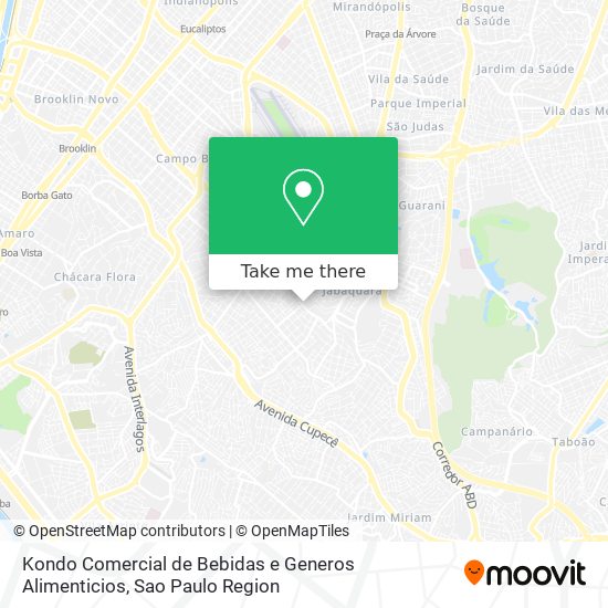 Kondo Comercial de Bebidas e Generos Alimenticios map