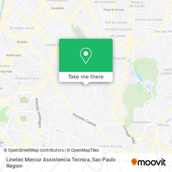 Linetec Mercur Assistencia Tecnica map