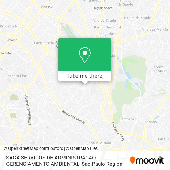 Mapa SAGA SERVICOS DE ADMINISTRACAO, GERENCIAMENTO AMBIENTAL