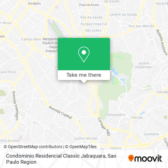 Condomínio Residencial Classic Jabaquara map