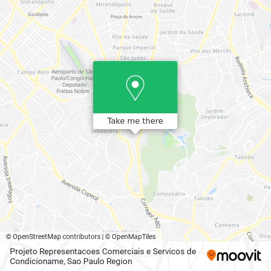 Projeto Representacoes Comerciais e Servicos de Condicioname map