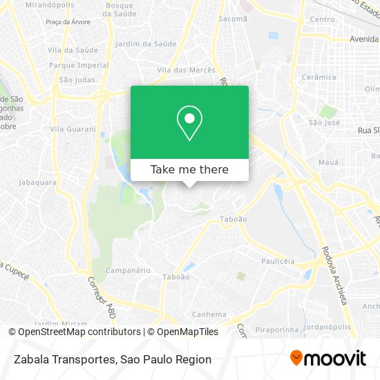 Zabala Transportes map