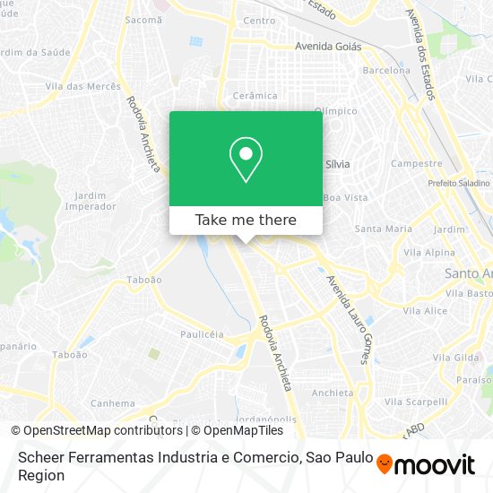 Mapa Scheer Ferramentas Industria e Comercio