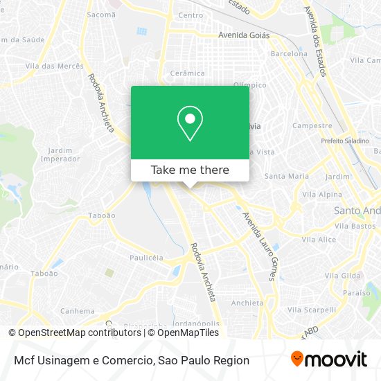 Mcf Usinagem e Comercio map