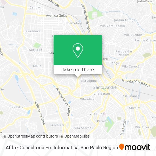 Mapa Afda - Consultoria Em Informatica