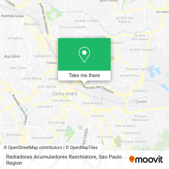 Radiadores Acumuladores Raschiatore map