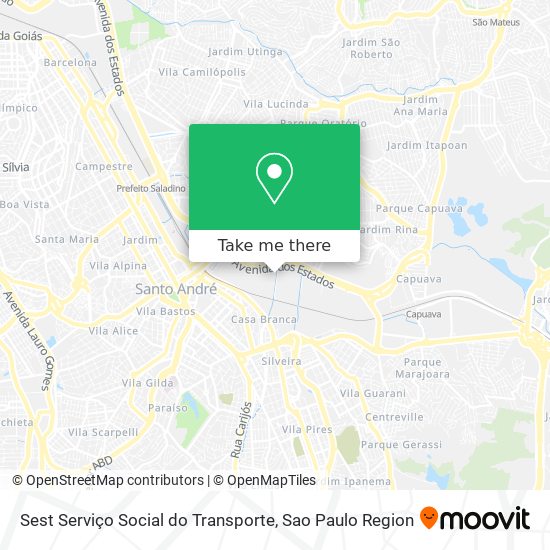 Sest Serviço Social do Transporte map