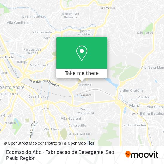 Ecomax do Abc - Fabricacao de Detergente map