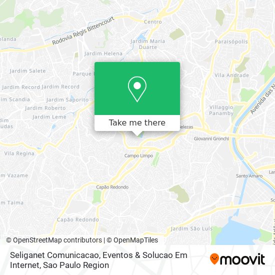 Seliganet Comunicacao, Eventos & Solucao Em Internet map