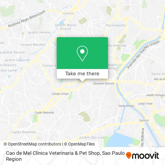 Cao de Mel Clinica Veterinaria & Pet Shop map