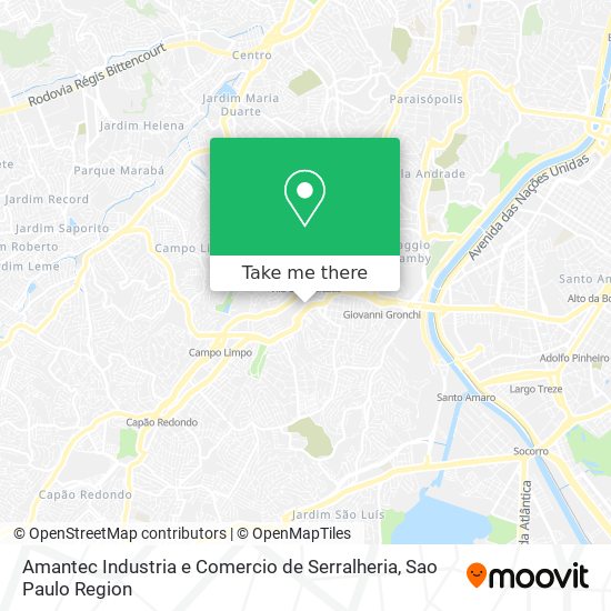 Amantec Industria e Comercio de Serralheria map