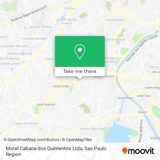 Motel Cabana dos Quintentos Ltda map