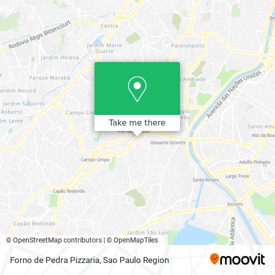 Forno de Pedra Pizzaria map