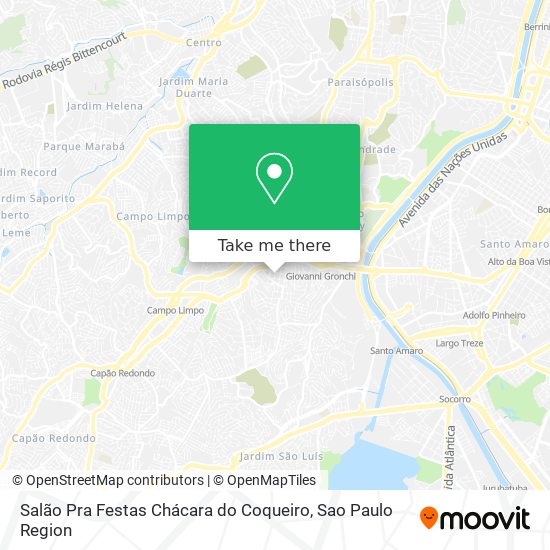 Salão Pra Festas Chácara do Coqueiro map