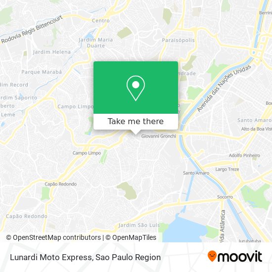 Lunardi Moto Express map