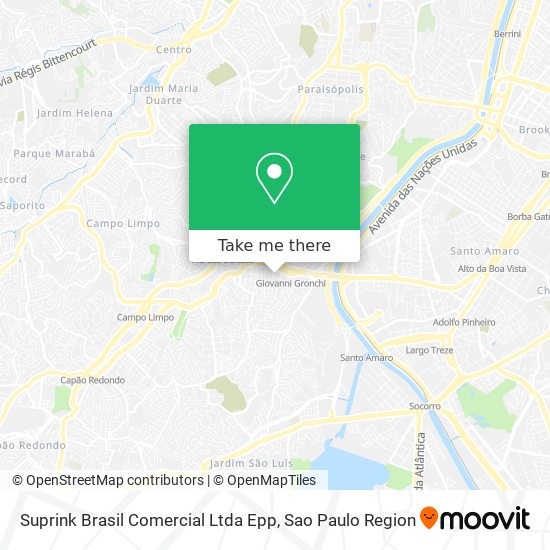 Mapa Suprink Brasil Comercial Ltda Epp