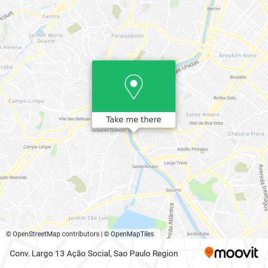 Conv. Largo 13 Ação Social map