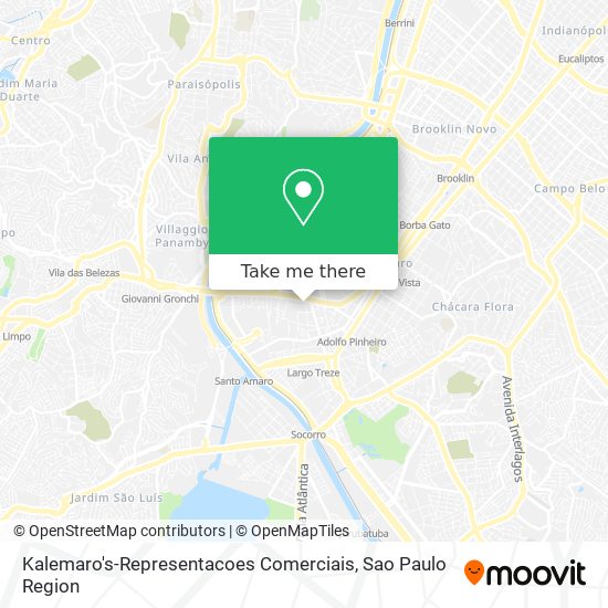 Mapa Kalemaro's-Representacoes Comerciais