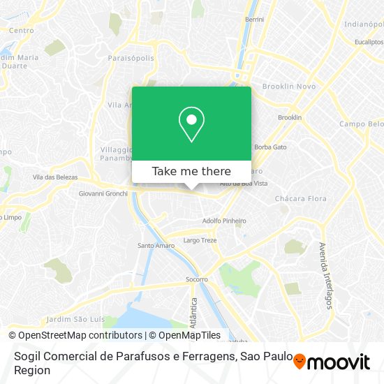 Mapa Sogil Comercial de Parafusos e Ferragens