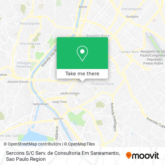 Mapa Sercons S / C Serv. de Consultoria Em Saneamento
