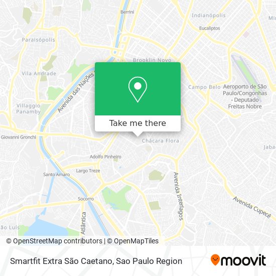 Smartfit Extra São Caetano map