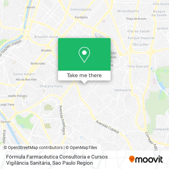 Fórmula Farmacêutica Consultoria e Cursos Vigilância Sanitária map