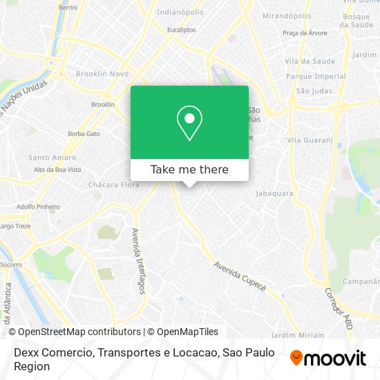 Dexx Comercio, Transportes e Locacao map
