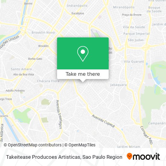 Mapa Takeitease Producoes Artisticas