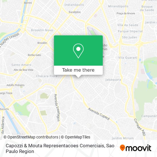 Capozzi & Mouta Representacoes Comerciais map
