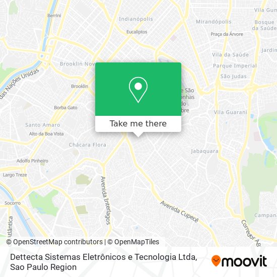 Dettecta Sistemas Eletrônicos e Tecnologia Ltda map