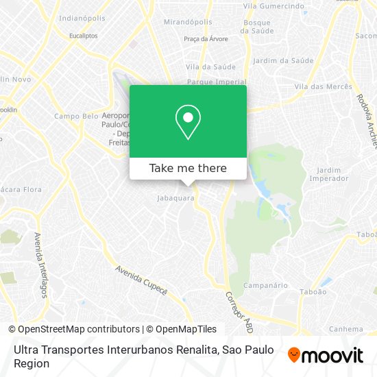 Ultra Transportes Interurbanos Renalita map