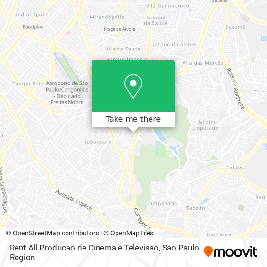 Mapa Rent All Producao de Cinema e Televisao