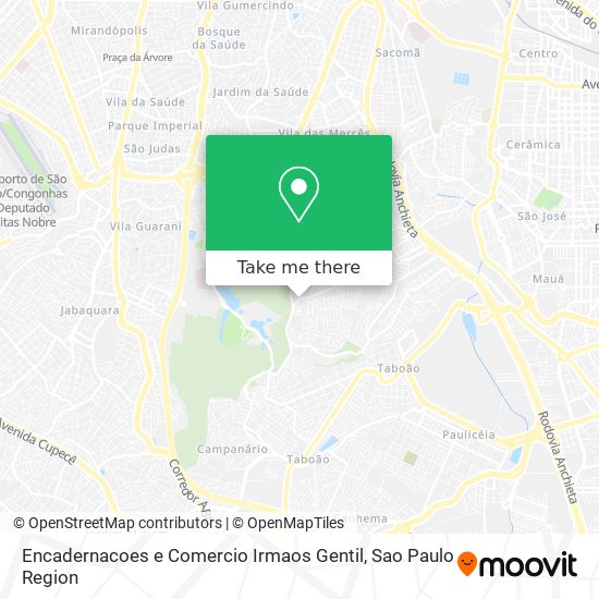 Encadernacoes e Comercio Irmaos Gentil map