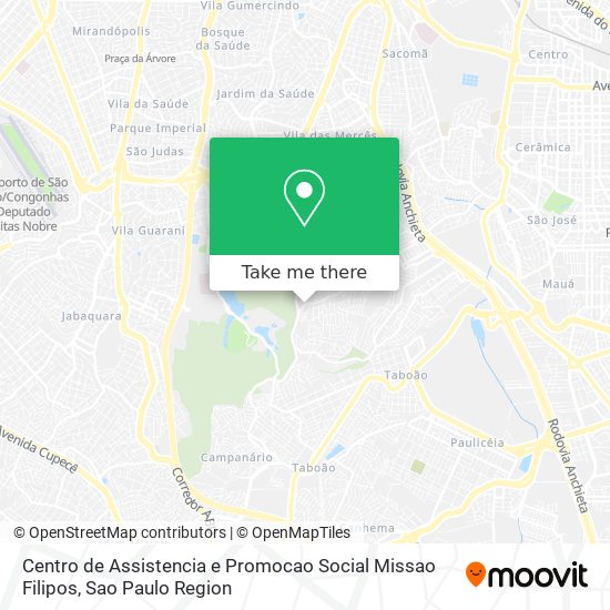 Centro de Assistencia e Promocao Social Missao Filipos map