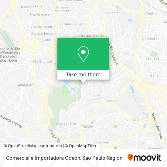 Comercial e Importadora Odeon map