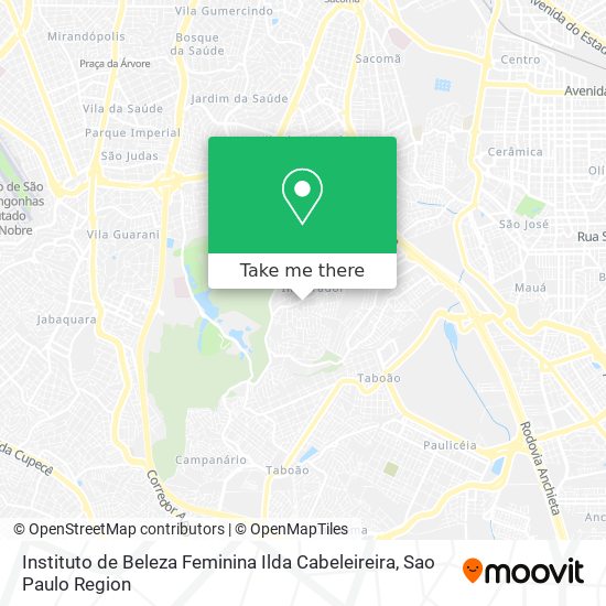 Mapa Instituto de Beleza Feminina Ilda Cabeleireira
