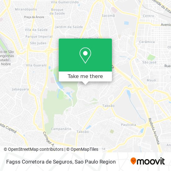 Fagss Corretora de Seguros map