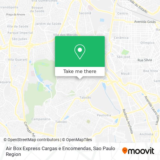 Air Box Express Cargas e Encomendas map