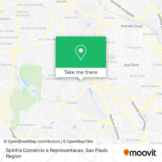 Spintra Comercio e Representacao map
