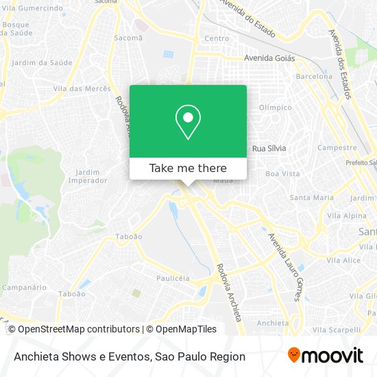 Mapa Anchieta Shows e Eventos