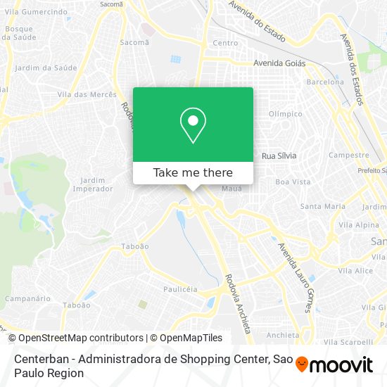 Mapa Centerban - Administradora de Shopping Center