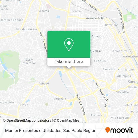 Mapa Marilei Presentes e Utilidades