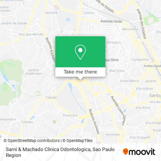 Mapa Sarni & Machado Clinica Odontologica