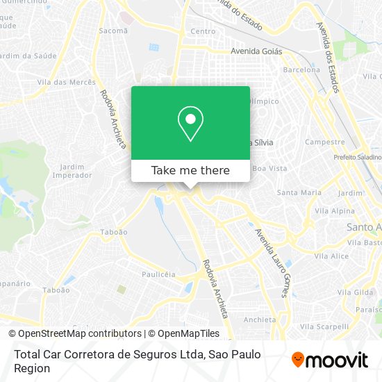 Mapa Total Car Corretora de Seguros Ltda