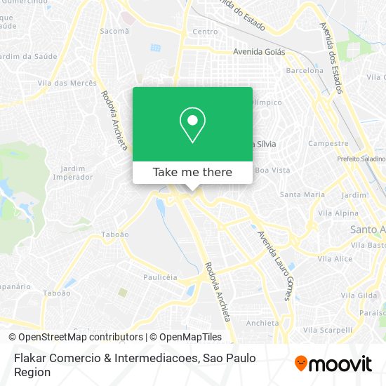 Mapa Flakar Comercio & Intermediacoes