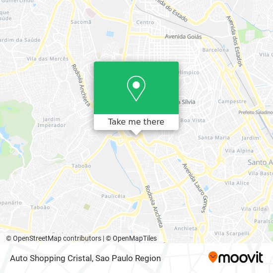Mapa Auto Shopping Cristal