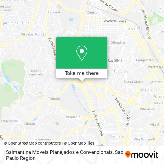 Salmantina Moveis Planejados e Convencionais map