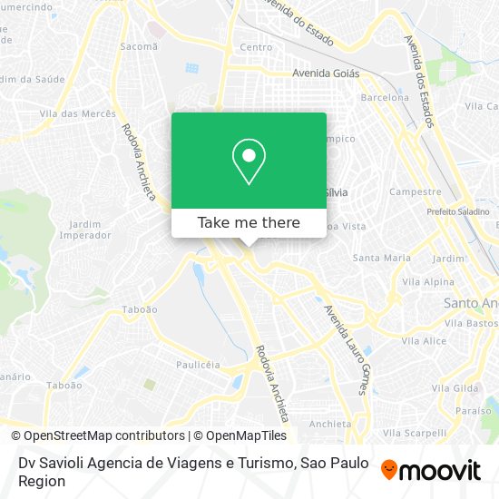 Mapa Dv Savioli Agencia de Viagens e Turismo