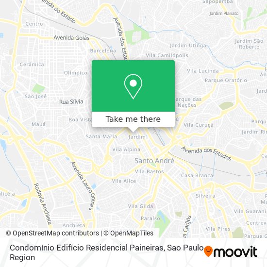 Mapa Condomínio Edifício Residencial Paineiras